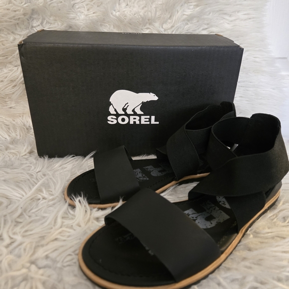 Sorel Women's Black Sandals - Picture 2 of 6